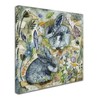Trademark Fine Art Wyanne 'Rainy Day Rabbits' Canvas Art, 18x18 ALI8225-C1818GG